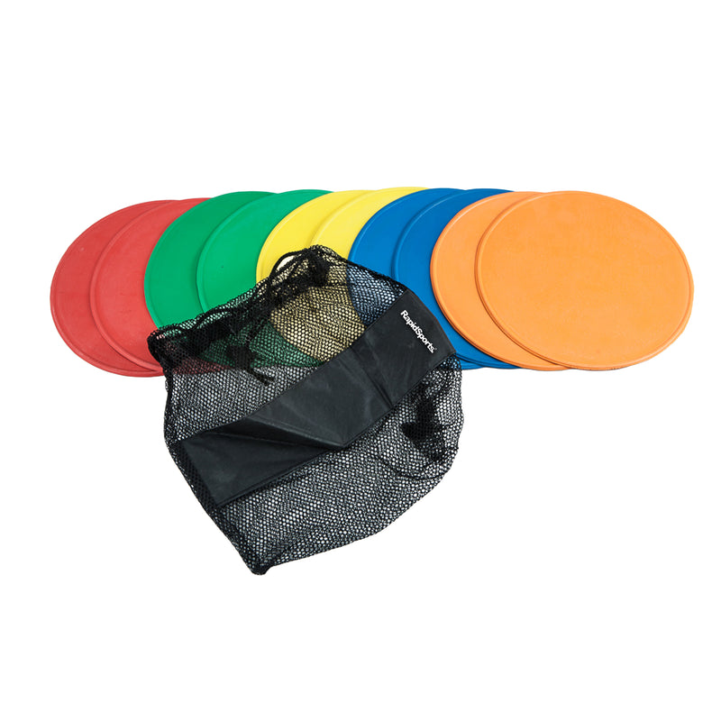Agility Sports Non-Slip Flat Disc Markers (Indoor & Outdoor Use)