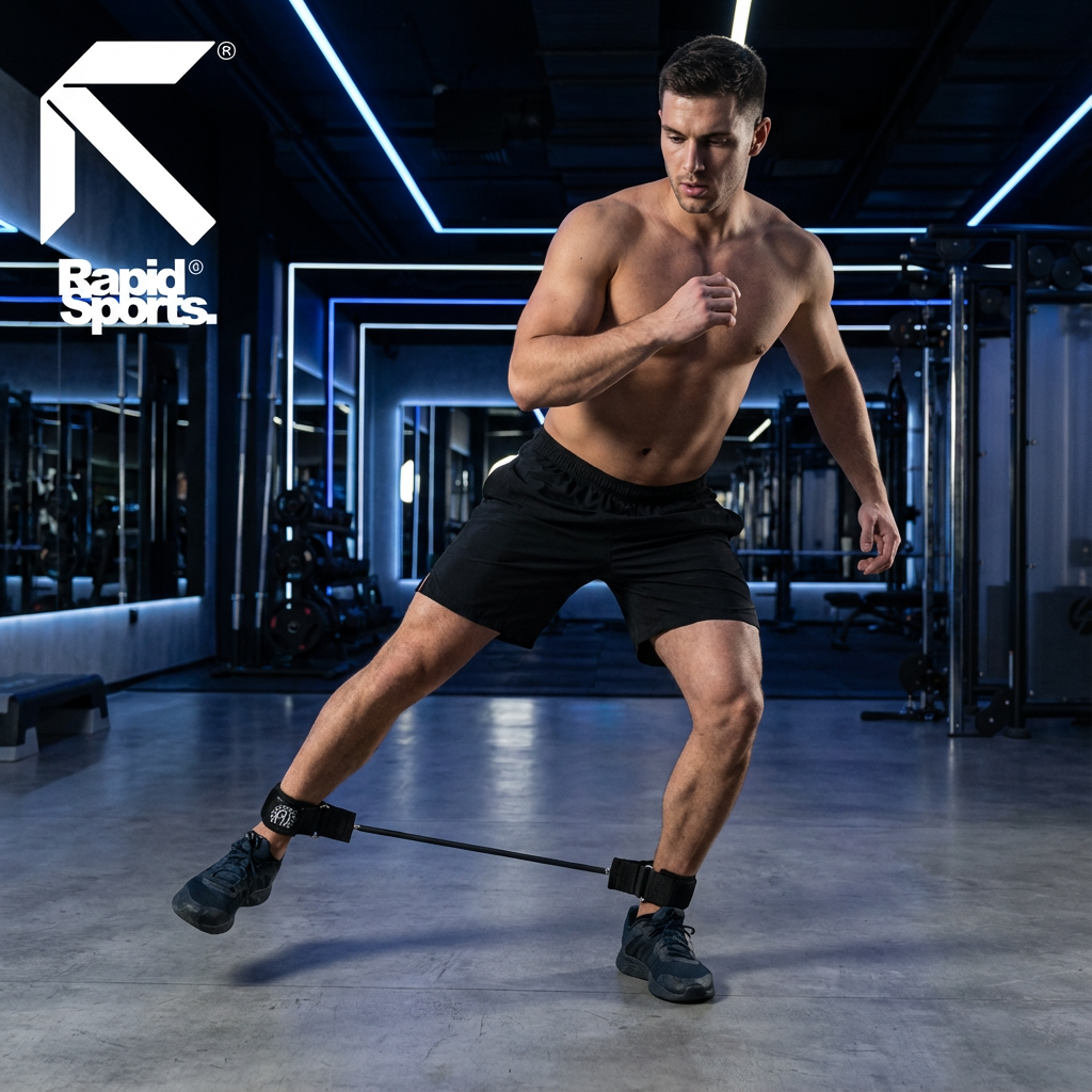 Ankle Resistance Band with Straps Heavy Duty - Lateral Stepper