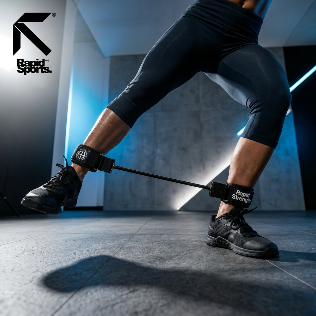 Ankle Resistance Band with Straps Heavy Duty - Lateral Stepper