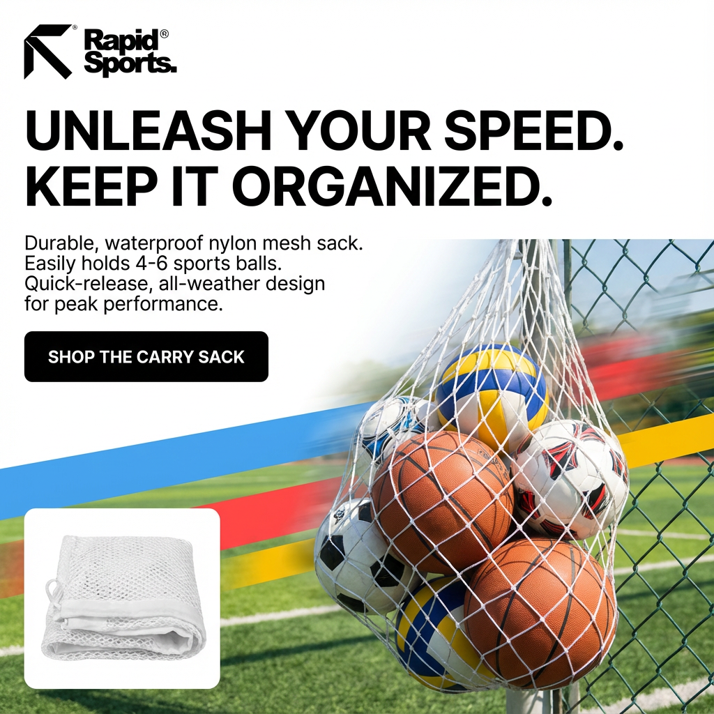 Football Ball Mesh Carry Sack Soccer Training