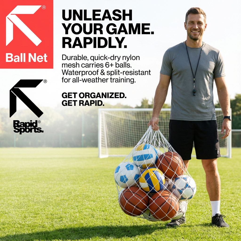 Football Ball Mesh Carry Sack Soccer Training