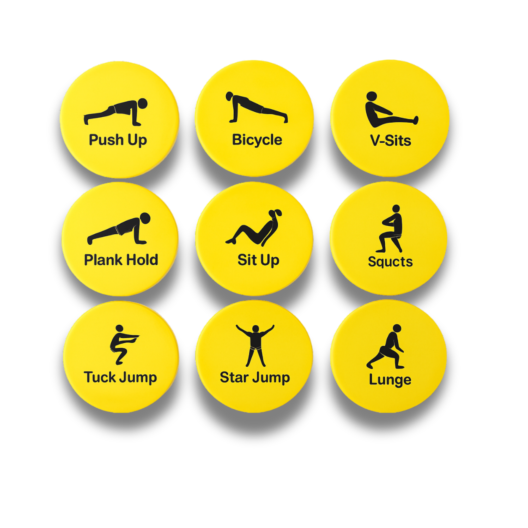 RAPID Set of 10 Non‑Slip Workout Disc Markers