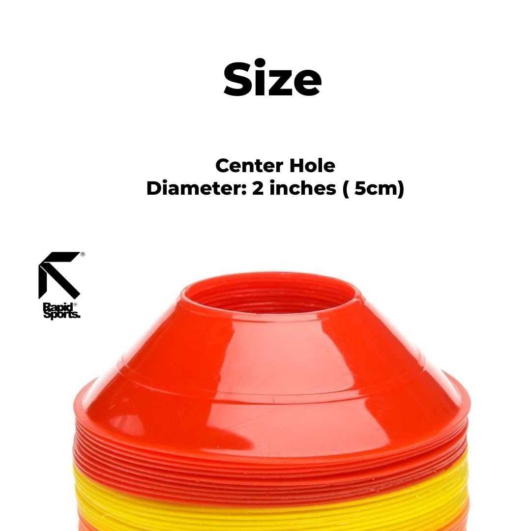 Mini Cones Set 60 pcs Saucer Markers