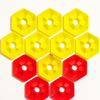 Hexagon Cone with Hurdle Pole Set ( 8 cones & 4 Agility Poles)