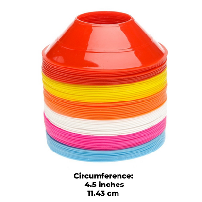 Mini Cones Set 60 pcs Saucer Markers