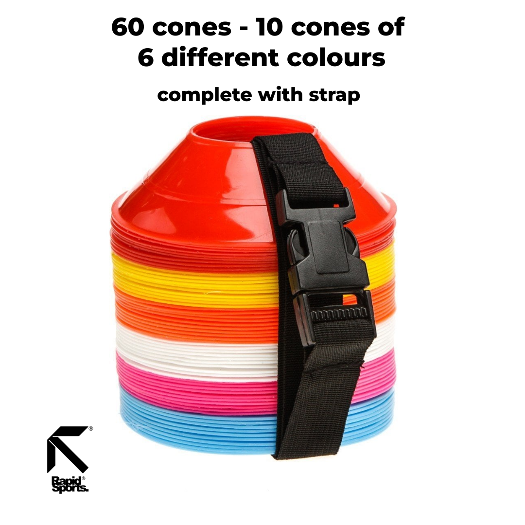 Mini Cones Set 60 pcs Saucer Markers