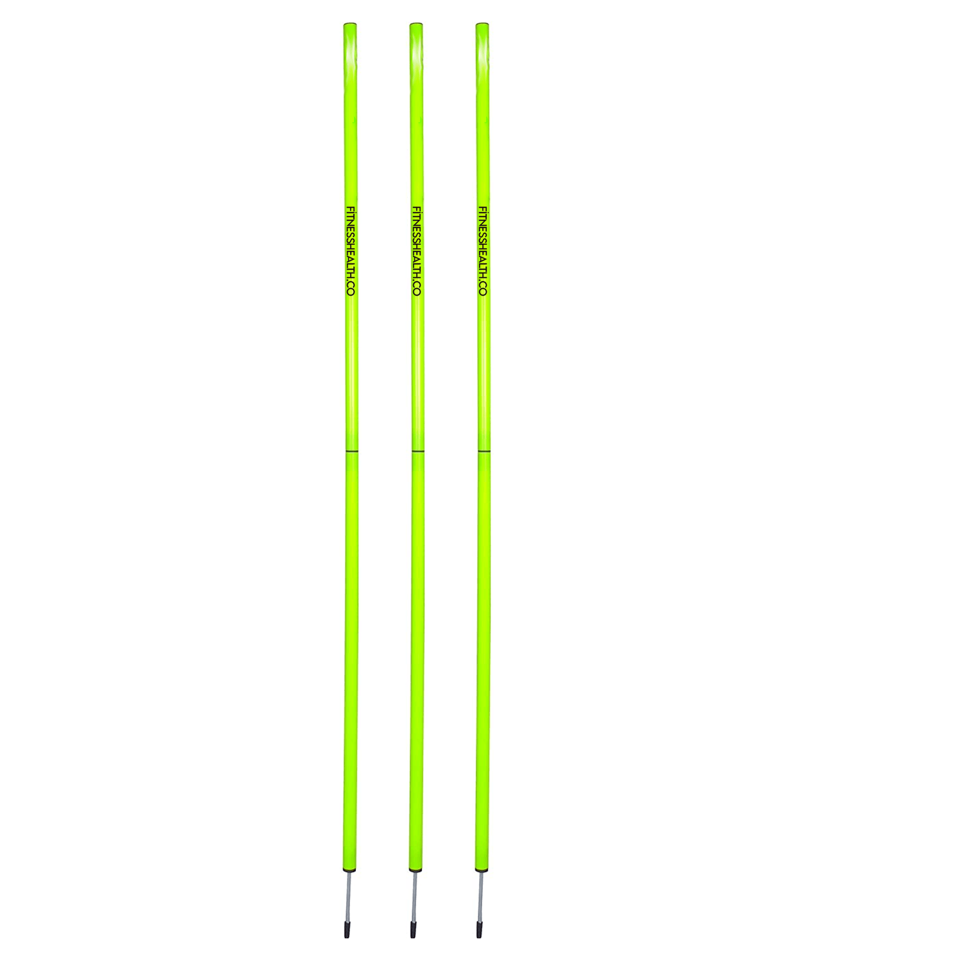 5ft Slalom Poles Training Equipment (2 Part Quick Twist) - Fitness Health