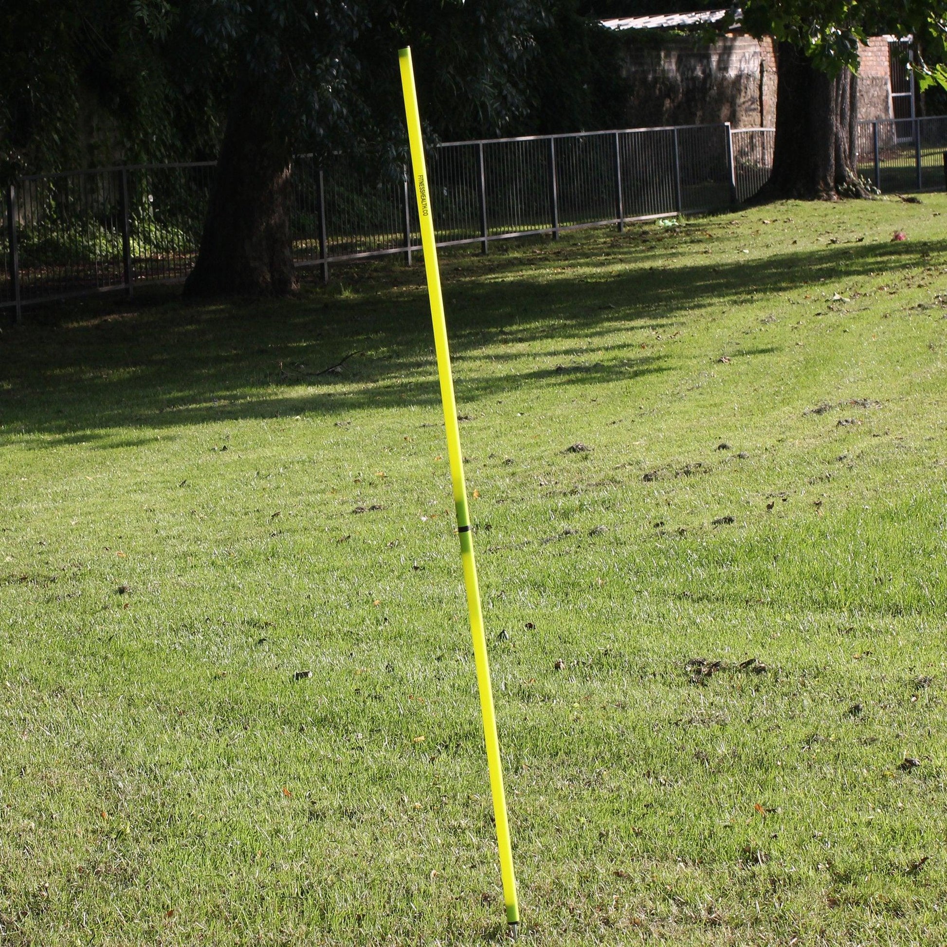 5ft Slalom Poles Training Equipment (2 Part Quick Twist) - Fitness Health