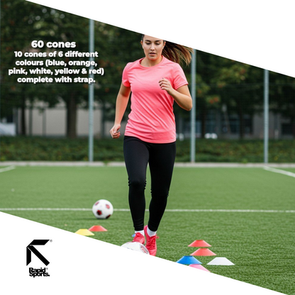 Mini Cones Set 60 pcs Saucer Markers