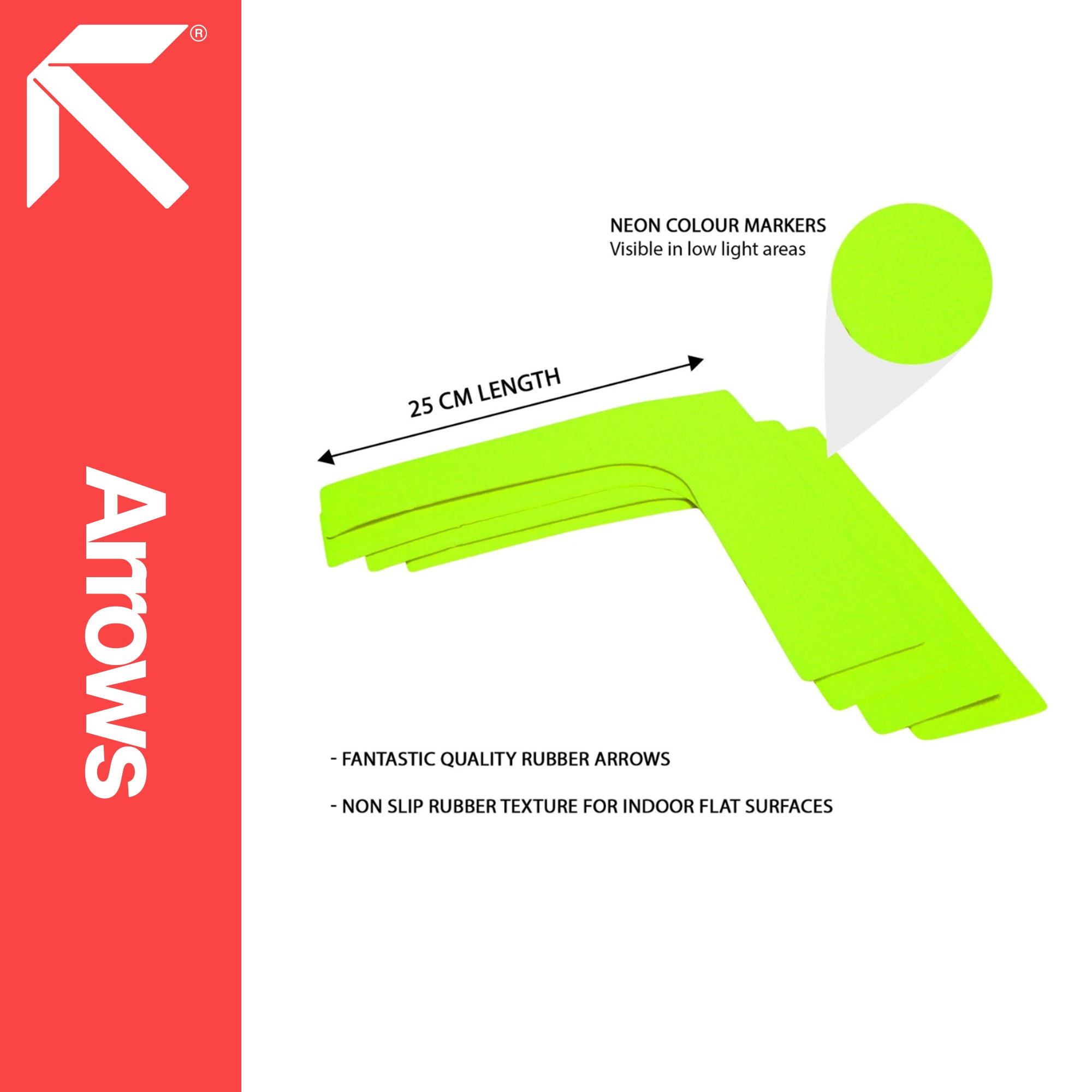 RAPID Flat Rubber Corner Markers  Set of 4 