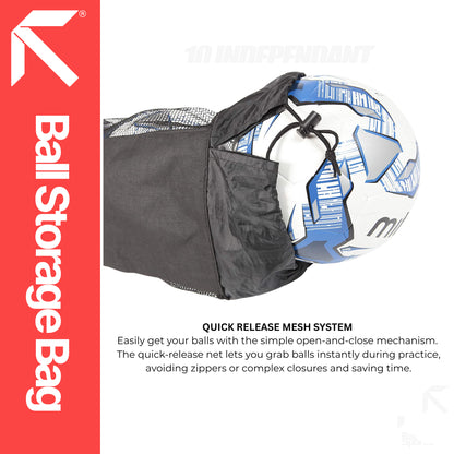  Black Ball Nylon Mesh Sack for Football