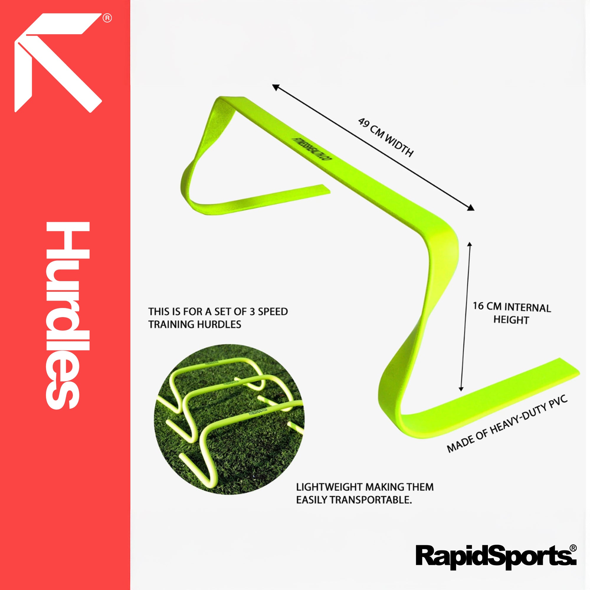 RAPID  Hurdles  6inch Speed Training Agility