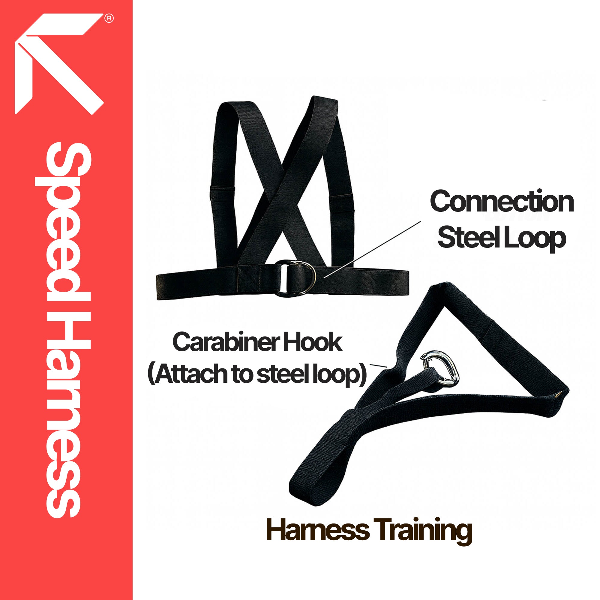 RAPID Speed Training Harness - Resistance Power Resistor Harness
