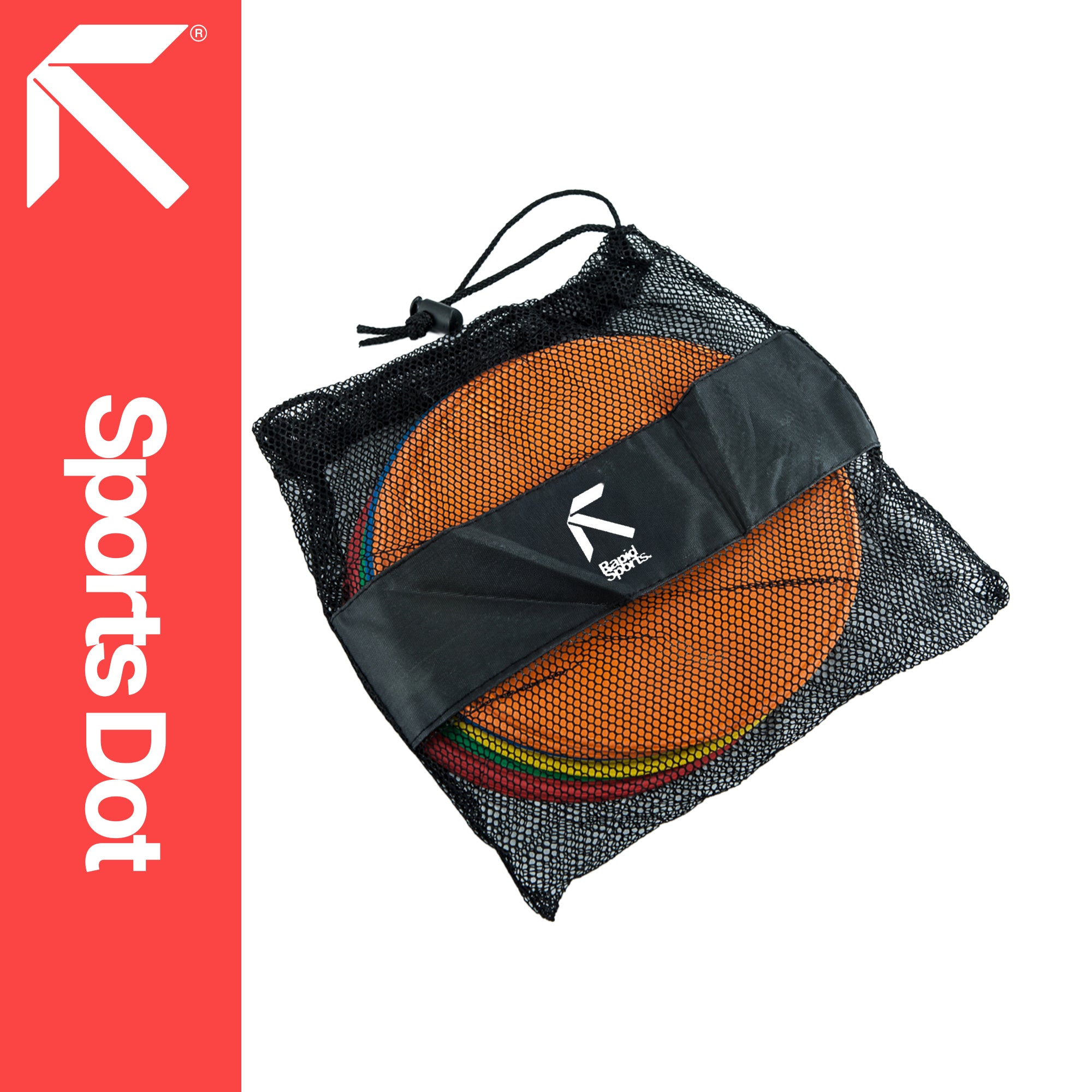 Agility Sports Non-Slip Flat Disc Markers (Indoor & Outdoor Use)