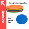 Agility Sports Non-Slip Flat Disc Markers (Indoor & Outdoor Use)