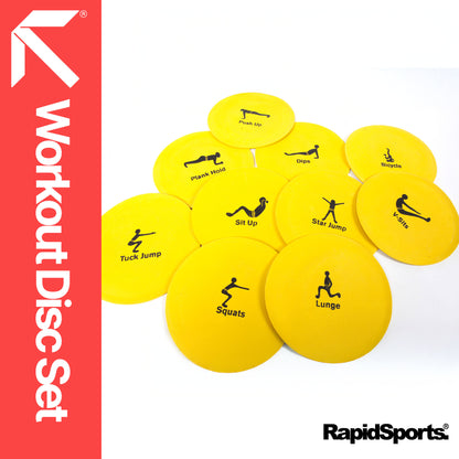 RAPID Set of 10 Non‑Slip Workout Disc Markers
