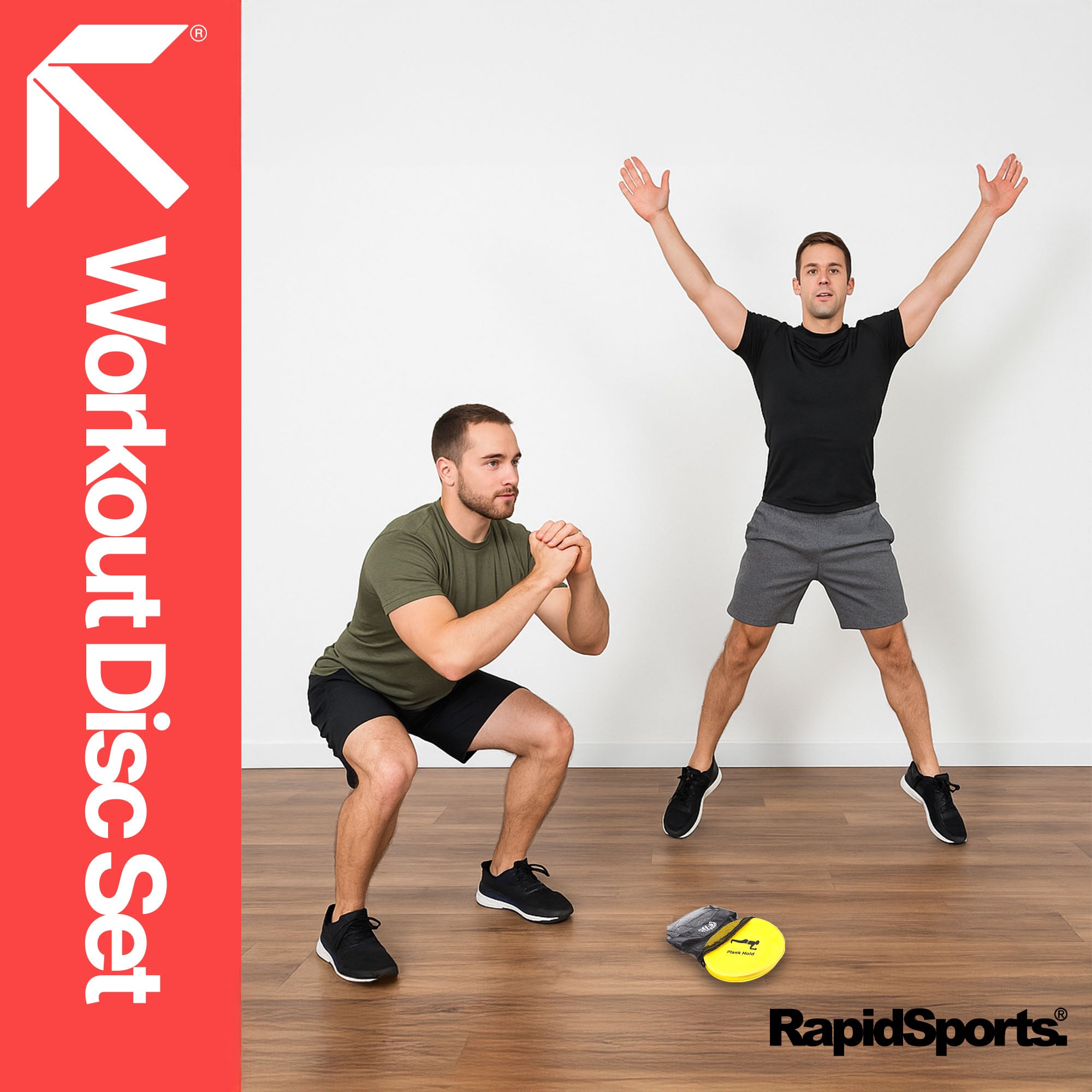 RAPID Set of 10 Non‑Slip Workout Disc Markers