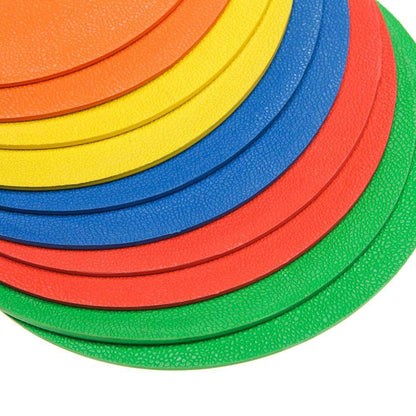 FH Flat Disc Markers Non Slip Set of 10 - Fitness Health