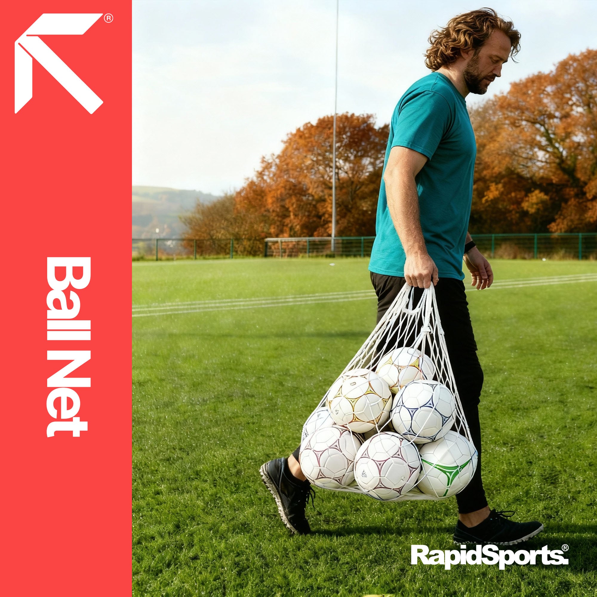 Football Ball Mesh Carry Sack Soccer Training