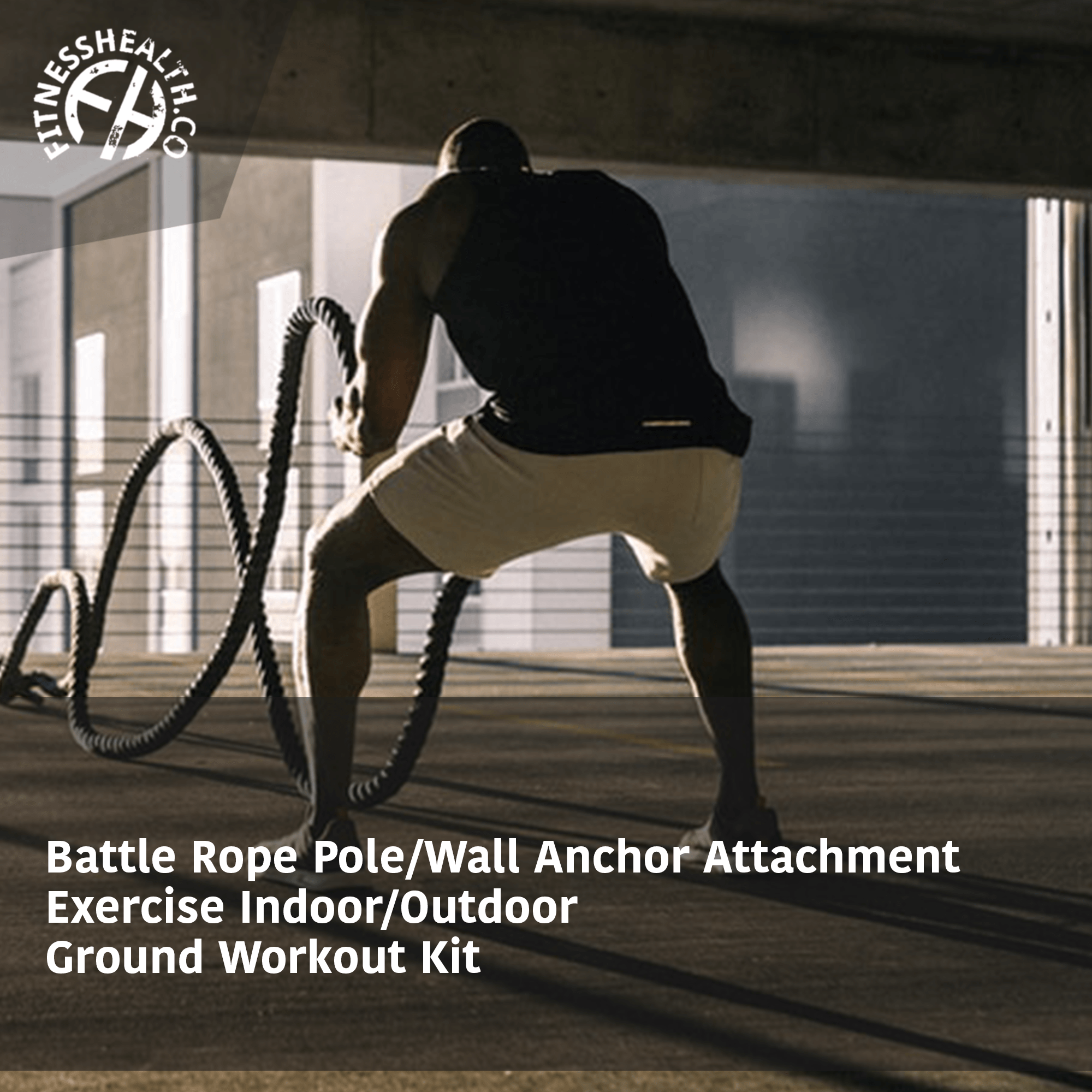 Extension for Suspension Training - Battle Rope Pole/Wall Anchor Attachment - Fitness Health