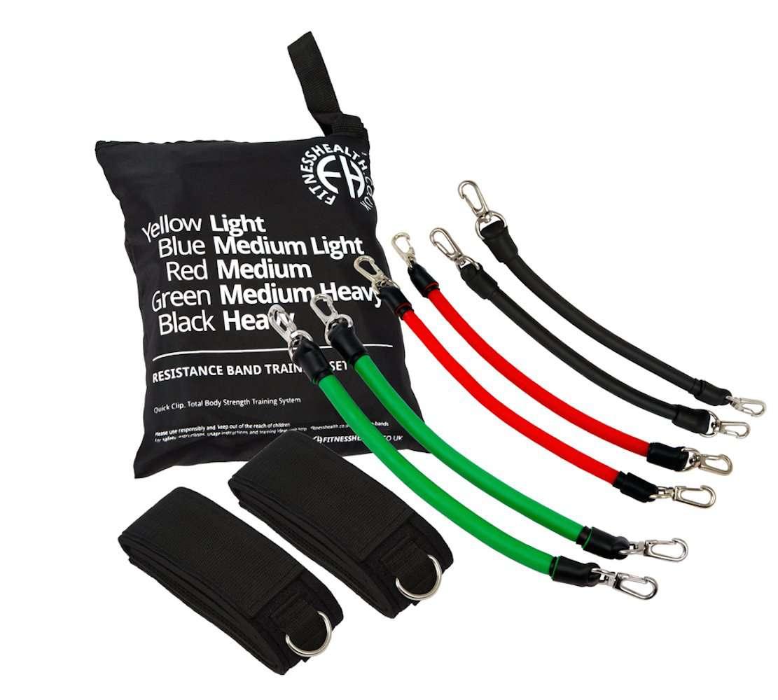 FH Extreme Resistance Bands Exercise Leg Band Set 13 pcs - Fitness Health