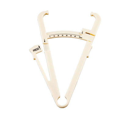 Body Fat Tester Skin Fold Caliper with body fat chart