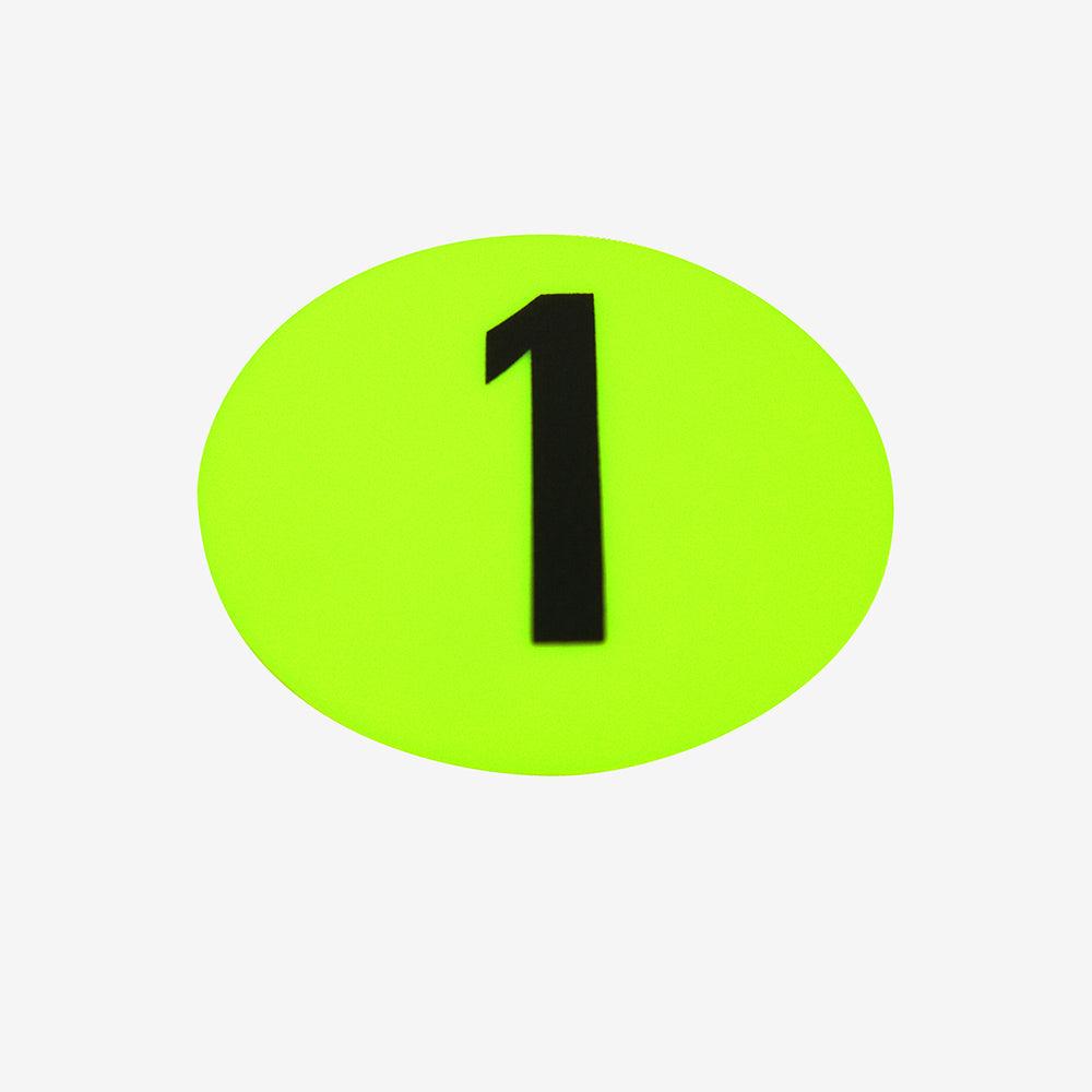 FH Flat Disc Markers Set - Numbered 1 to 10 - Fitness Health