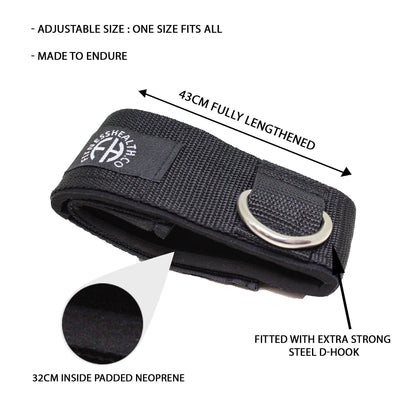 FH Ankle Cuff Snap Lock Set - Fitness Health