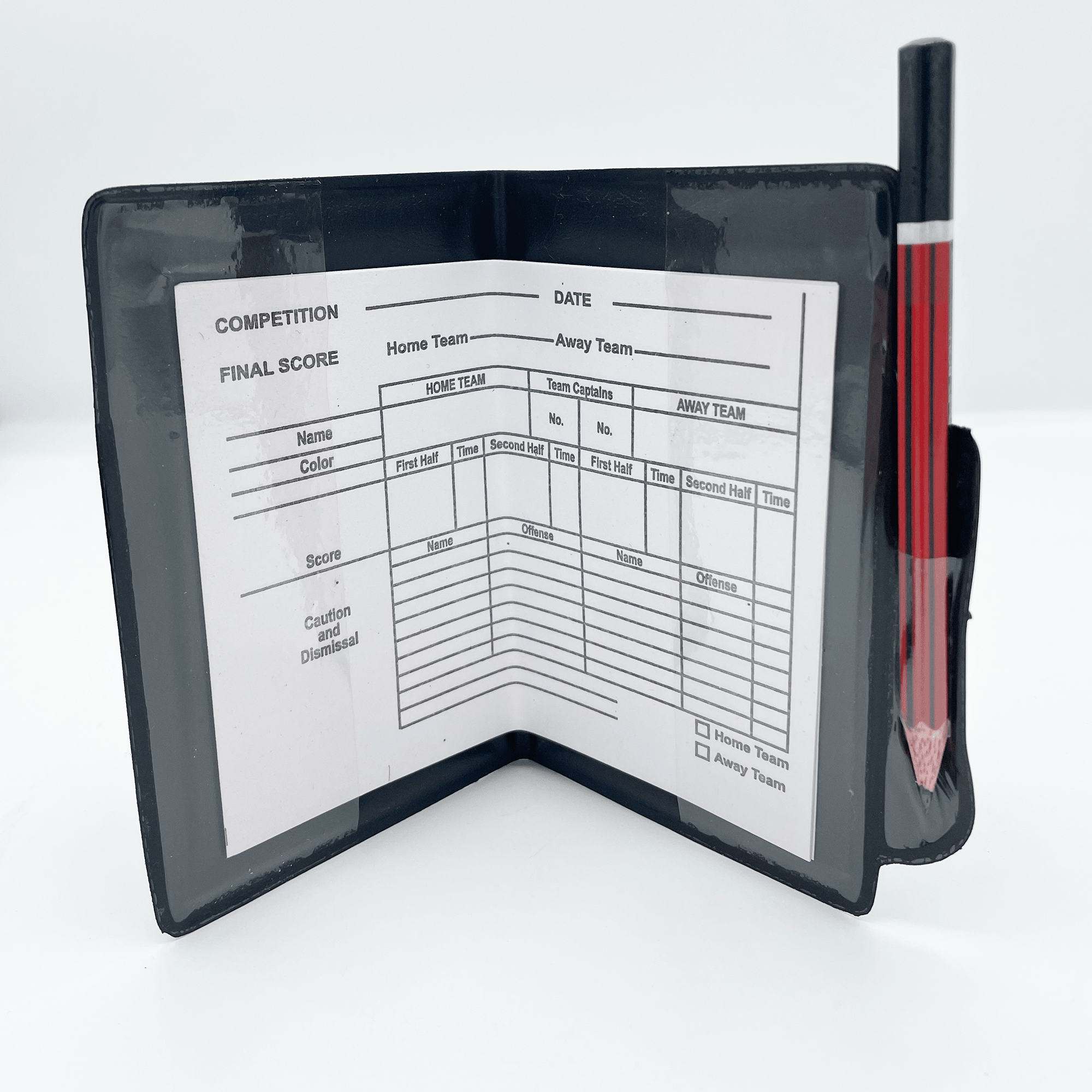 Football Referee Cards Red/Yellow Refs Wallet - Fitness Health