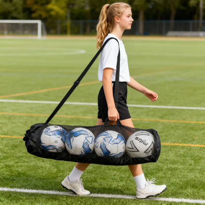  Black Ball Nylon Mesh Sack for Football