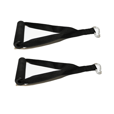 Heavy Duty (Pair) Gym Cable Machine Attachments, Resistance Band Stirrup Handles