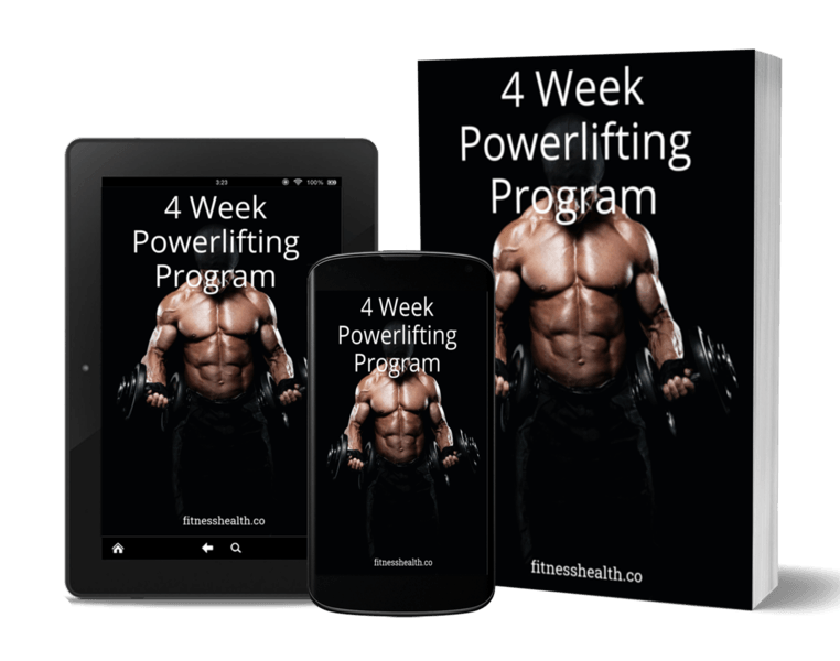 Powerlifting Program  4 Week Ebook - Fitness Health