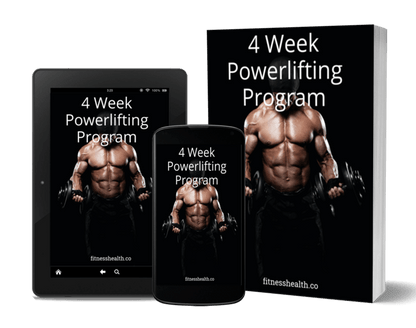 Powerlifting Program  4 Week Ebook - Fitness Health