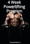 Powerlifting Program  4 Week Ebook - Fitness Health