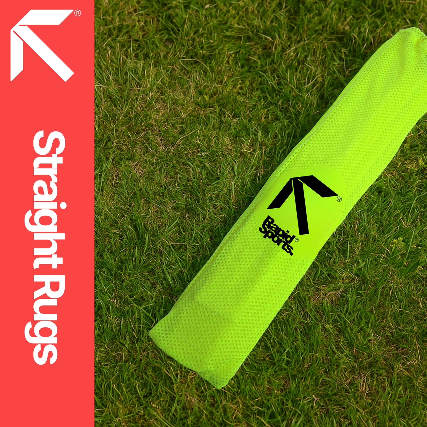Speed Agility Ladder Flat Markers - 10-Piece 50cm Fluorescent Yellow Non-Slip Training