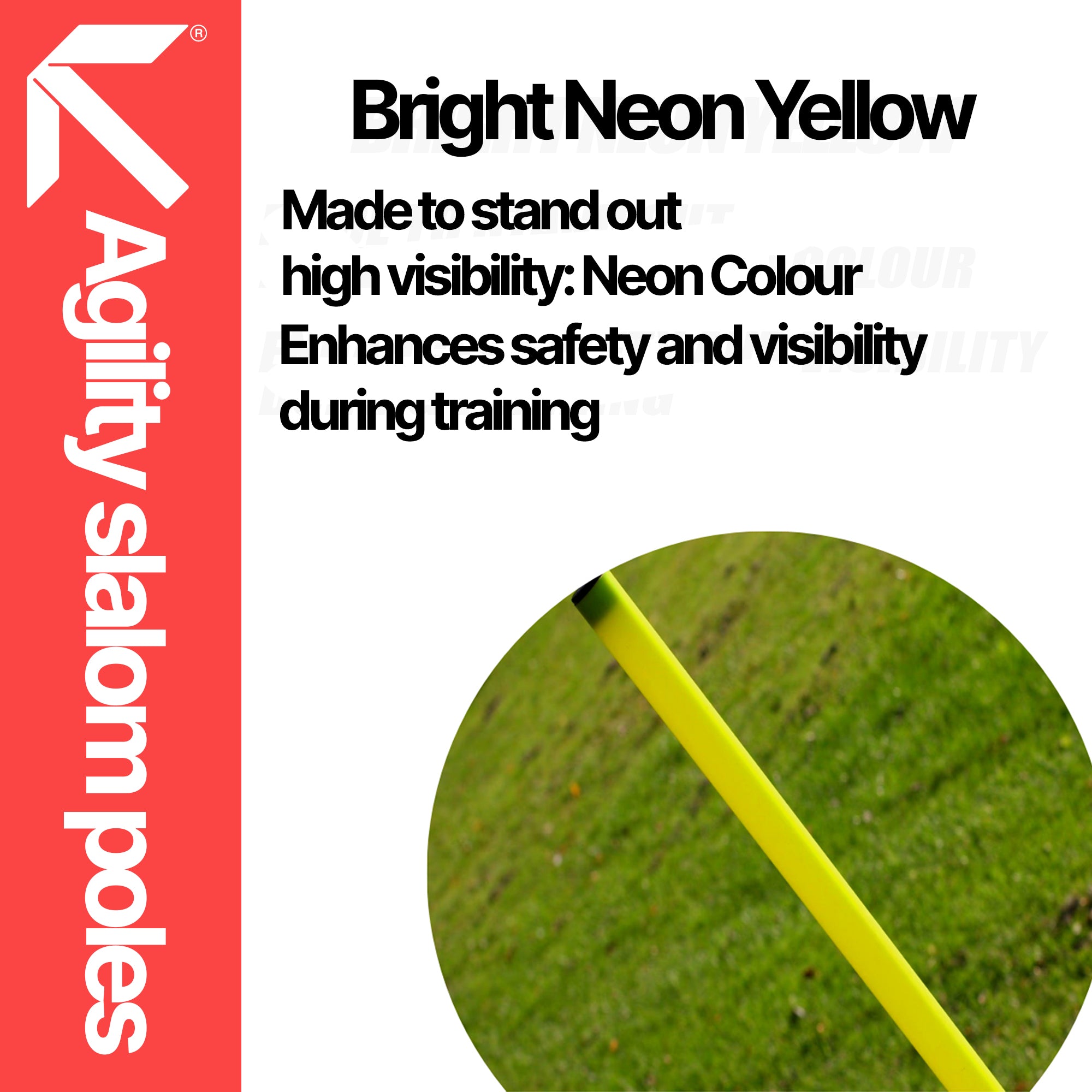 5ft Slalom Poles Training Equipment (2 Part Quick Twist)