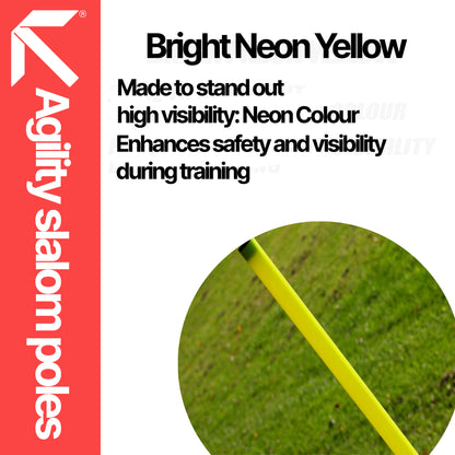 5ft Slalom Poles Training Equipment (2 Part Quick Twist)