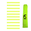 Speed Agility Ladder Flat Markers - 10-Piece 50cm Fluorescent Yellow Non-Slip Training